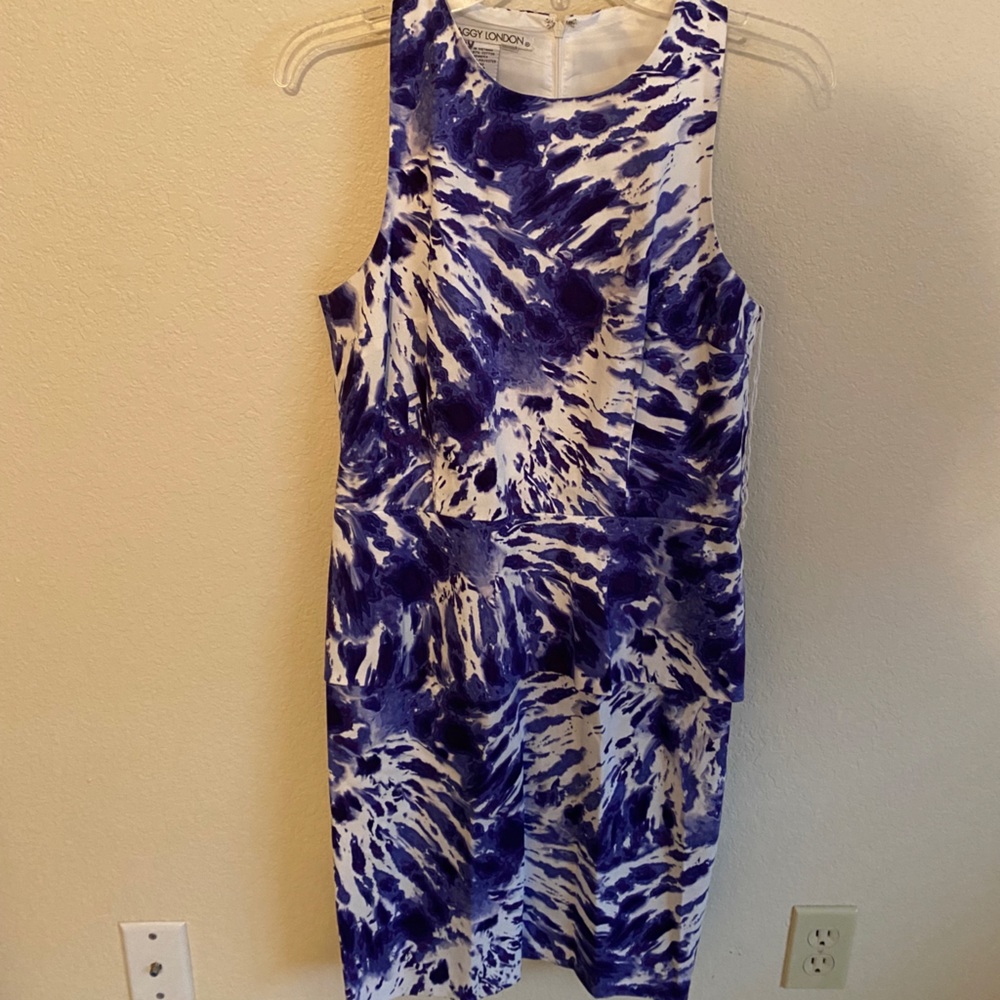 Matty London Blue and White Cocktail dress